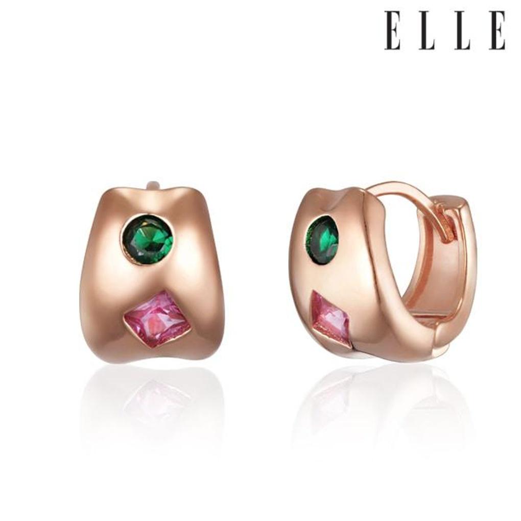 

14K Vivid Party Dual Cubic Earrings (Gold Filled) ELGPEE510 rose gold