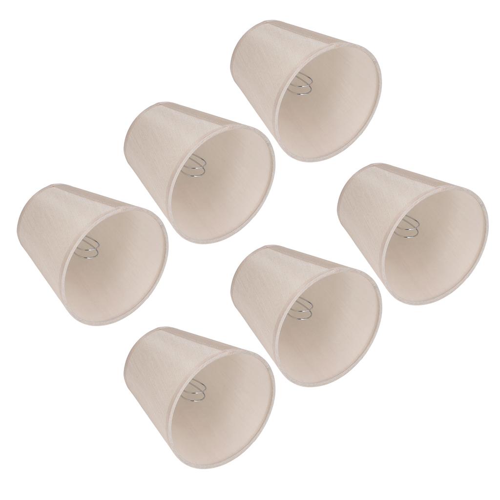 6PCS Simple Cloth Lampshade Modern Fabric Lampshade for E14 Table Chandelier Wall Lamp