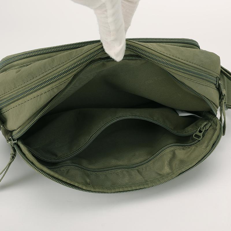 Borsa a tracolla leggera in nylon per uomo donna, borsa a tracolla messenger casual con tasche multiple