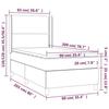 VidaXL Sommier à Lattes de Lit avec Matelas et LED, Lit Rembourré, Lit Simple, Lit Adulte de Chambre à Coucher Intérieur, 3138767