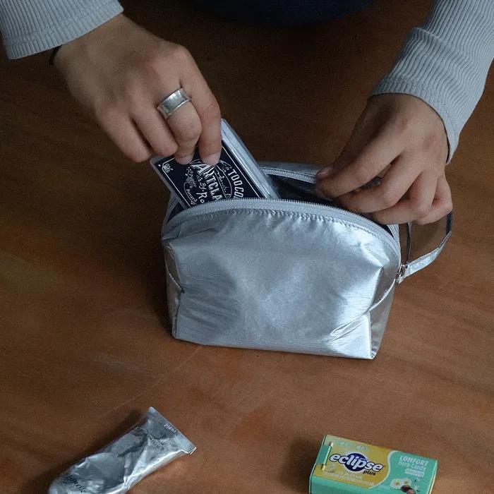 Soft Square Mini Cosmetic Pouch_3 Sizes