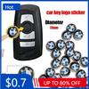 BABD1 NEW Hot 11/14mm Car Key Sticker Logo Car Key Sticker Emblem For X1 X3 X5 X6 X7 1 3 5 6 7 Series G20 G30 G11 F15 F16 G01 G02