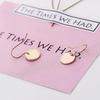 E799 Minimalist Geometric Metal Mini Disc Round Earrings for Women