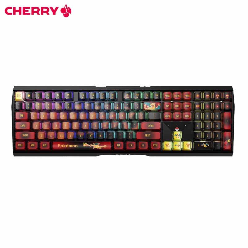 CHERRY MX3.0S Triple-Mode RGB Mechanical Keyboard, Pokémon Charizard Edition