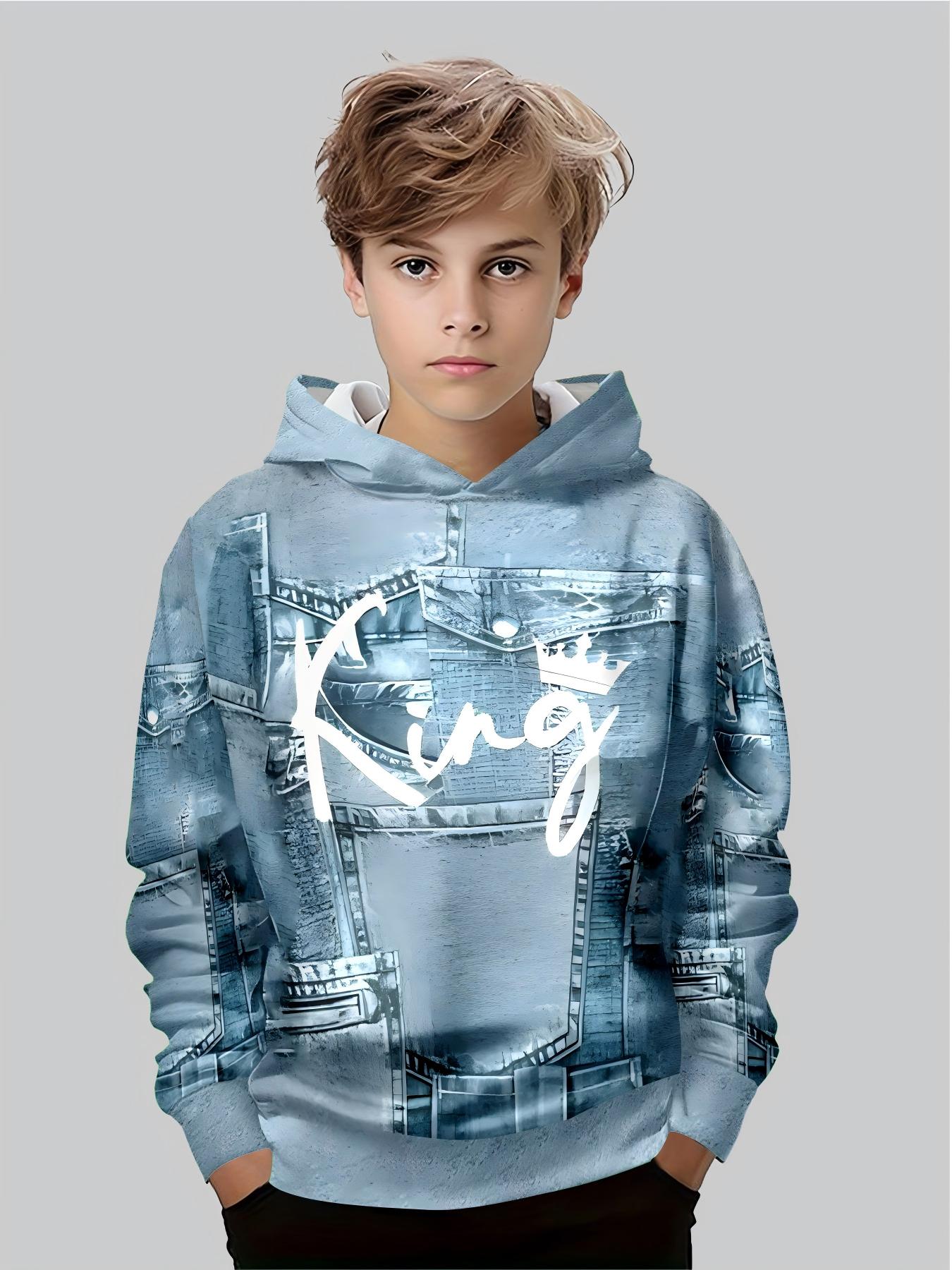 

Новое аниме худи, 3D мультяшная детская одежда для мальчиков и девочек, осенняя одежда с длинным рукавом, подходит для детей в возрасте 5-14 лет 7-8Y