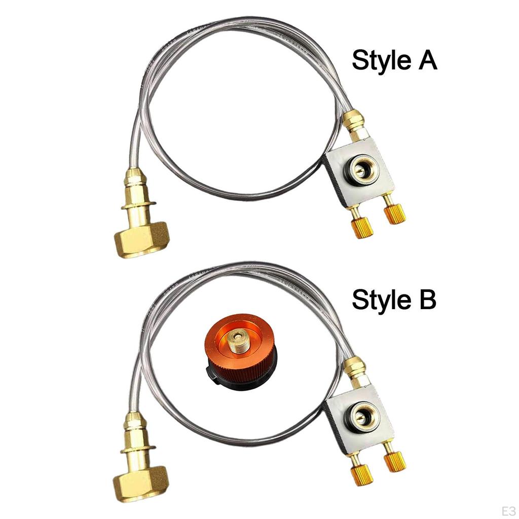 Gas Refill Adapter Tank Connection Hose for BBQ Outdoor Activities