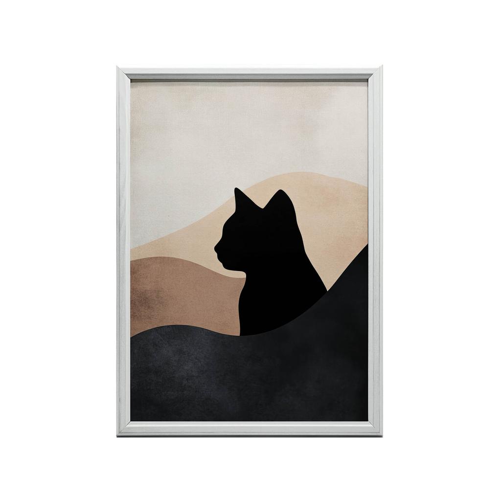Kocie Wzgórza Kocie Wzgórza, 70X100 Cm, Rama Aluminiowa Czarna, Papier Matowy 230 Gsm