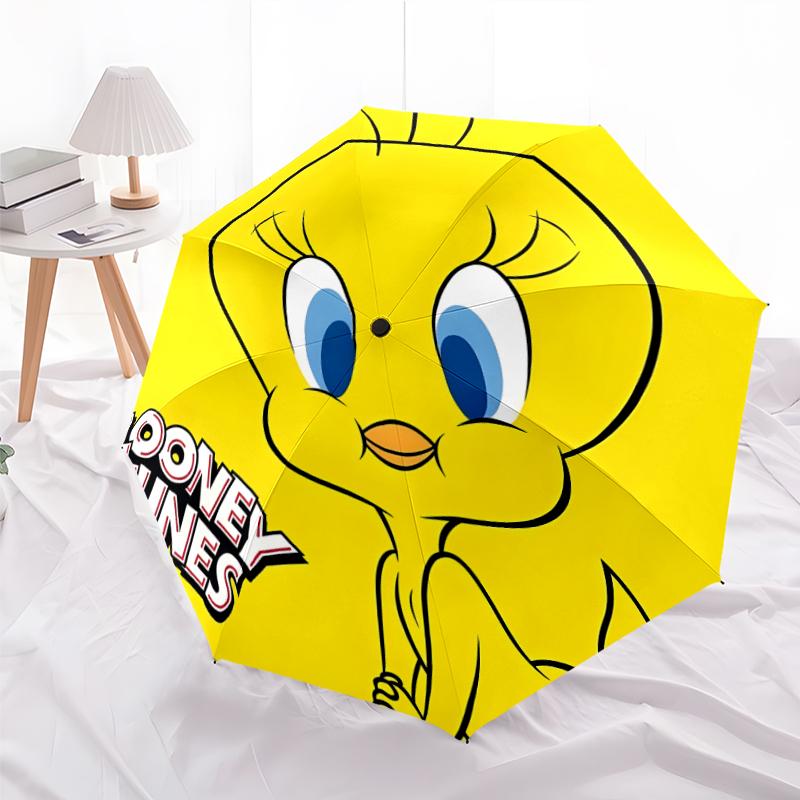 1pc Tweety2 Umbrella, Sun Protection, And UV Shielding. It Has Eight Sturdy Ribs for Outdoor Use And Perfect Gift