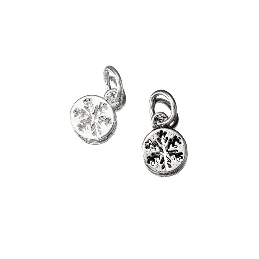 S925 Sterling Silver Vintage Thai Silver Snowflake DIY 10mm Handmade Braided Rope Material Accessories