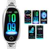 F81 Women's Smartwatch: Glucose, Blood Pressure, Heart Rate, Temperature Monitor with Pedometer & Call Alerts