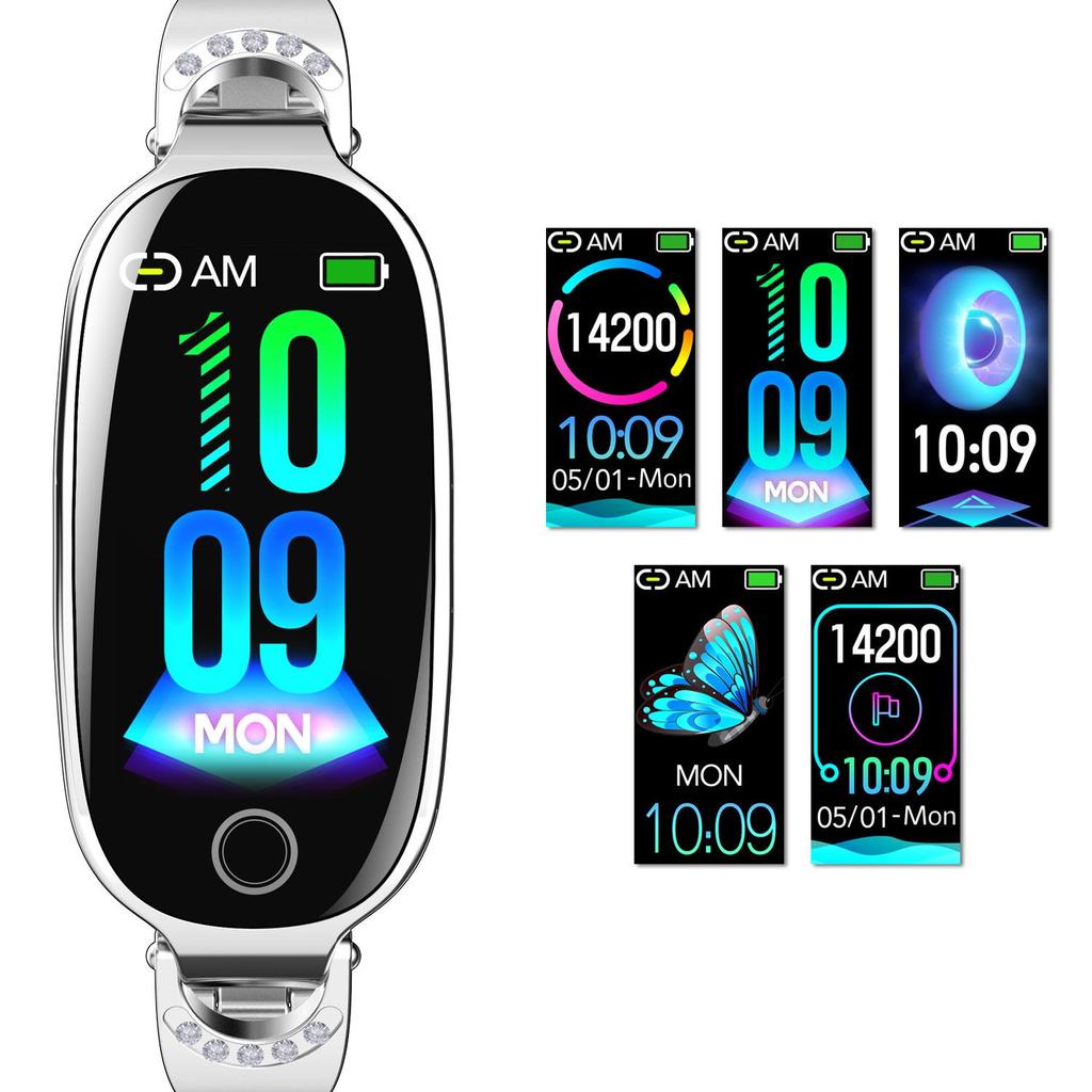 F81 Women's Smartwatch: Glucose, Blood Pressure, Heart Rate, Temperature Monitor with Pedometer & Call Alerts