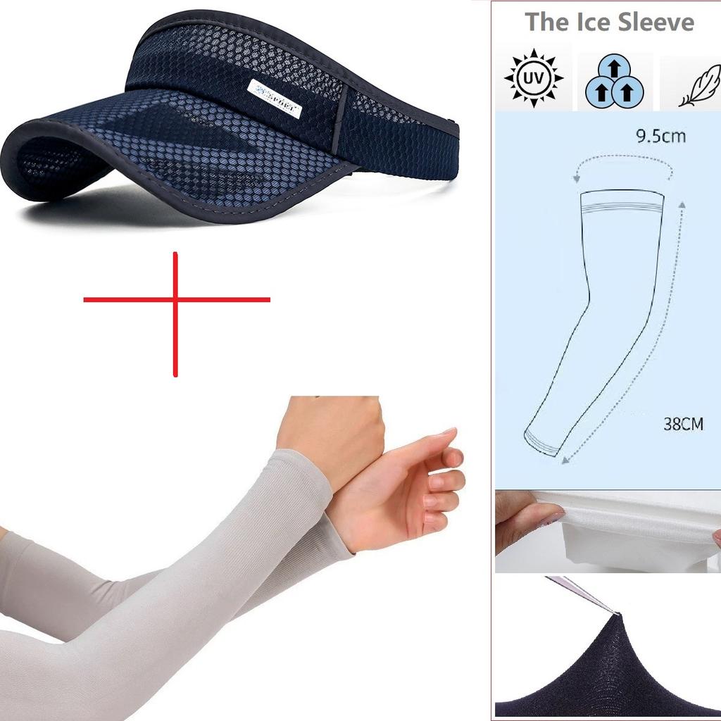 Sun Visor Men Women Mesh Adjustable Baseball Cap Sports Tennis Golf Running Hat