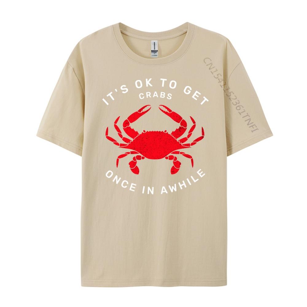 Lustige Krabbe Es ist okay, sich ab und zu Krätze zu holen Herren Grafik-T-Shirts T-Shirt EU-Größe Kreativ