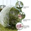3x3M Fruits Tree Netting Cover Polyethylene Plant Bird Netting with Zipper and Drawstring Large Garden Mesh Netting Cover White