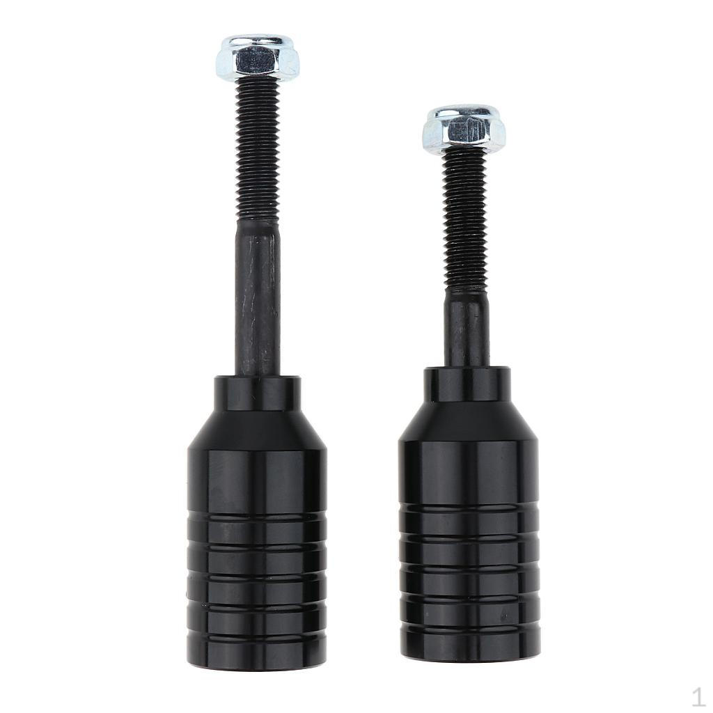 

Pegs Set 2pcs Aluminum Alloy & Carbon Steel Axles 55 70mm and Lock Nuts Black