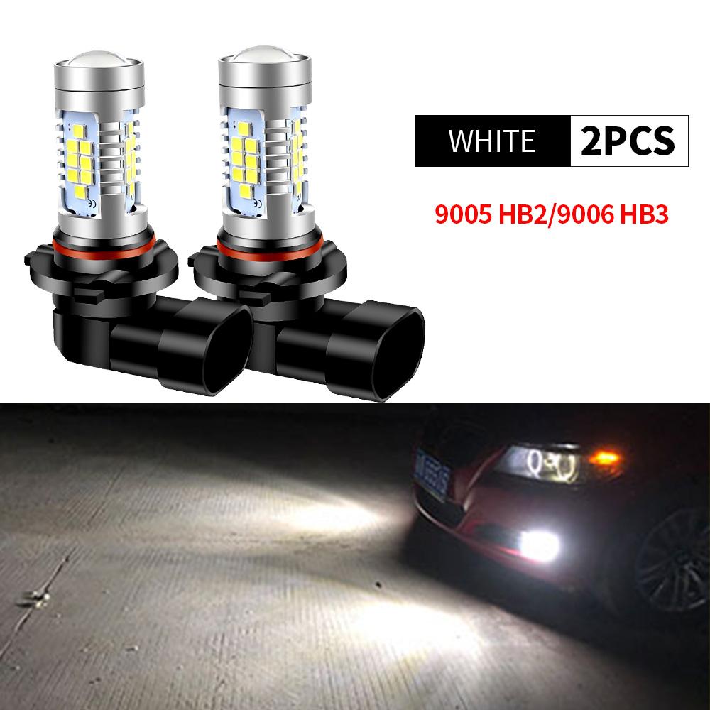 

2PCS H8 H11 H16 (JP) 30smd Daytime Running Light White/Ice Blue Bulbs 9005 HB3 9006 HB4 6000K LED Fog Light DRL Driving Lamp