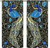 Colorful Dream Catcher Curtains Night Sky Stars Purple Feathers Curtain with Rod Pocket for Bedroom Living Room Decor Drapes