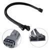 Lüfteradapter 1 auf 2 Splitterkabel für PC-Kühlsysteme unterstützt Geschwindigkeitsregelung und Überlastschutz