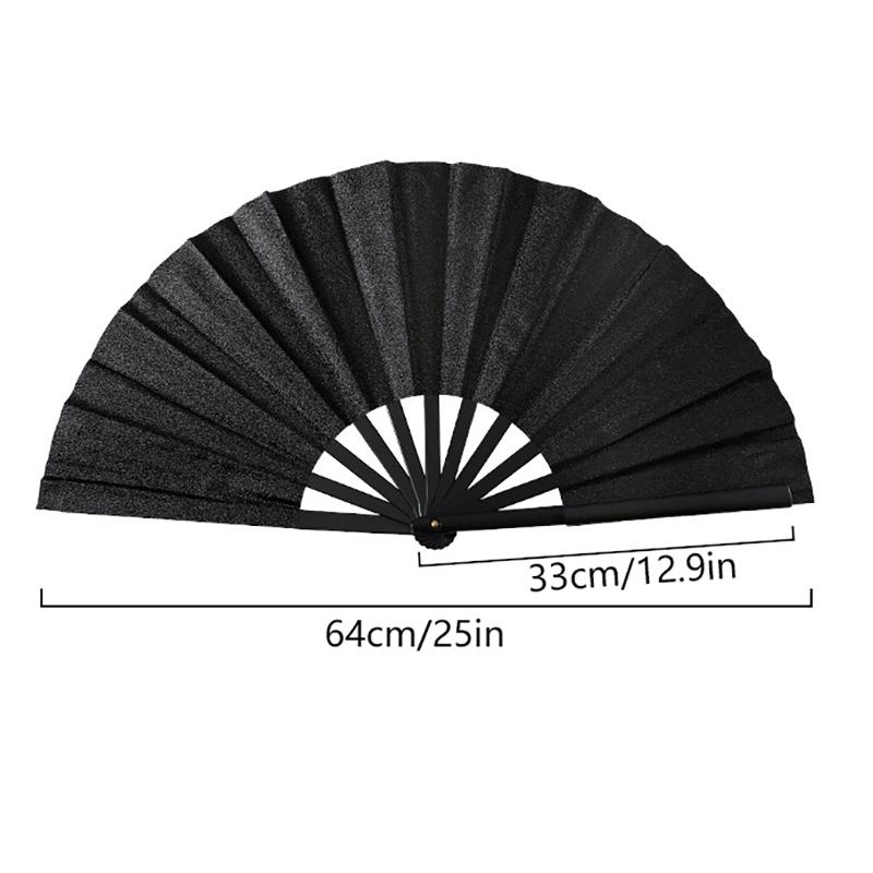 Bright Folding Fan Bright Color Rainbow Starry Sky In The Dark Festival Acting Hand Fans Women Girl Party Dancing Fan