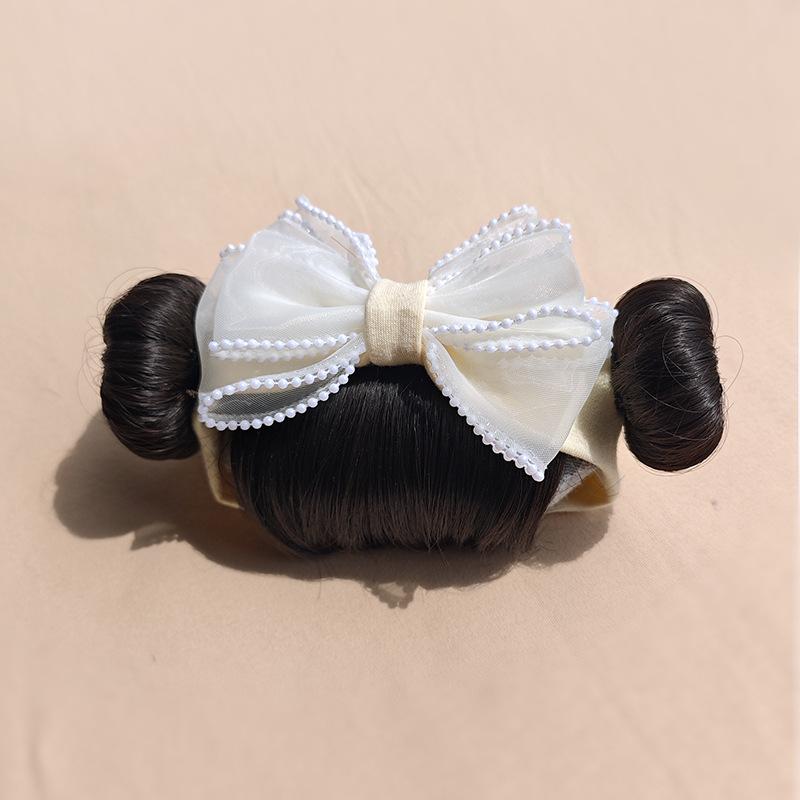 1Pcs Cute Bow Baby Girl Wig Hat Hairpiece Christmas Newborn Children Kids Girls Cosplay Headbands Year Hair Accessories