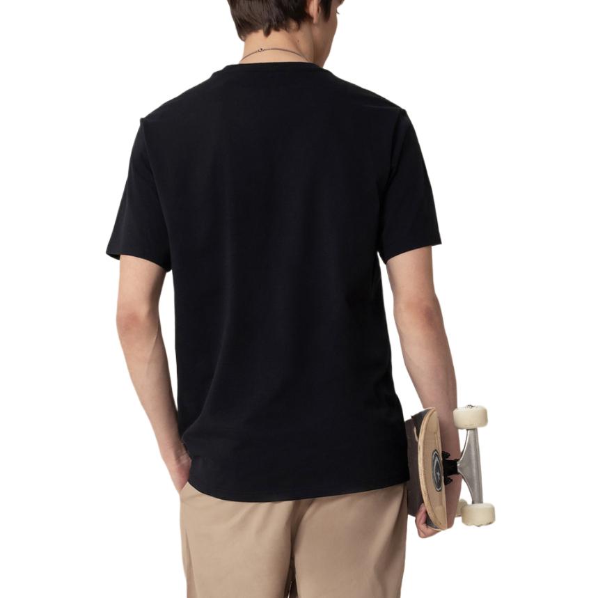 Converse T Shirts Men's Black Crew Neck Moderate Straight Fit MCH688-023