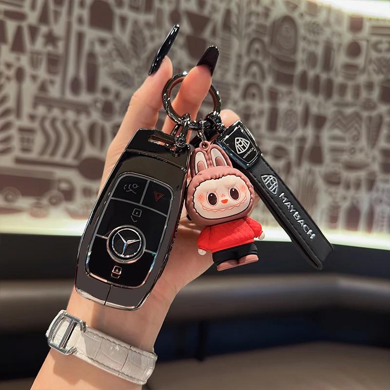 For Mercedes Benz GLS450 Car Key Protection Cover Maybach GLS480/600 Package High end Shell Metal Buckle for Men and Women HO1