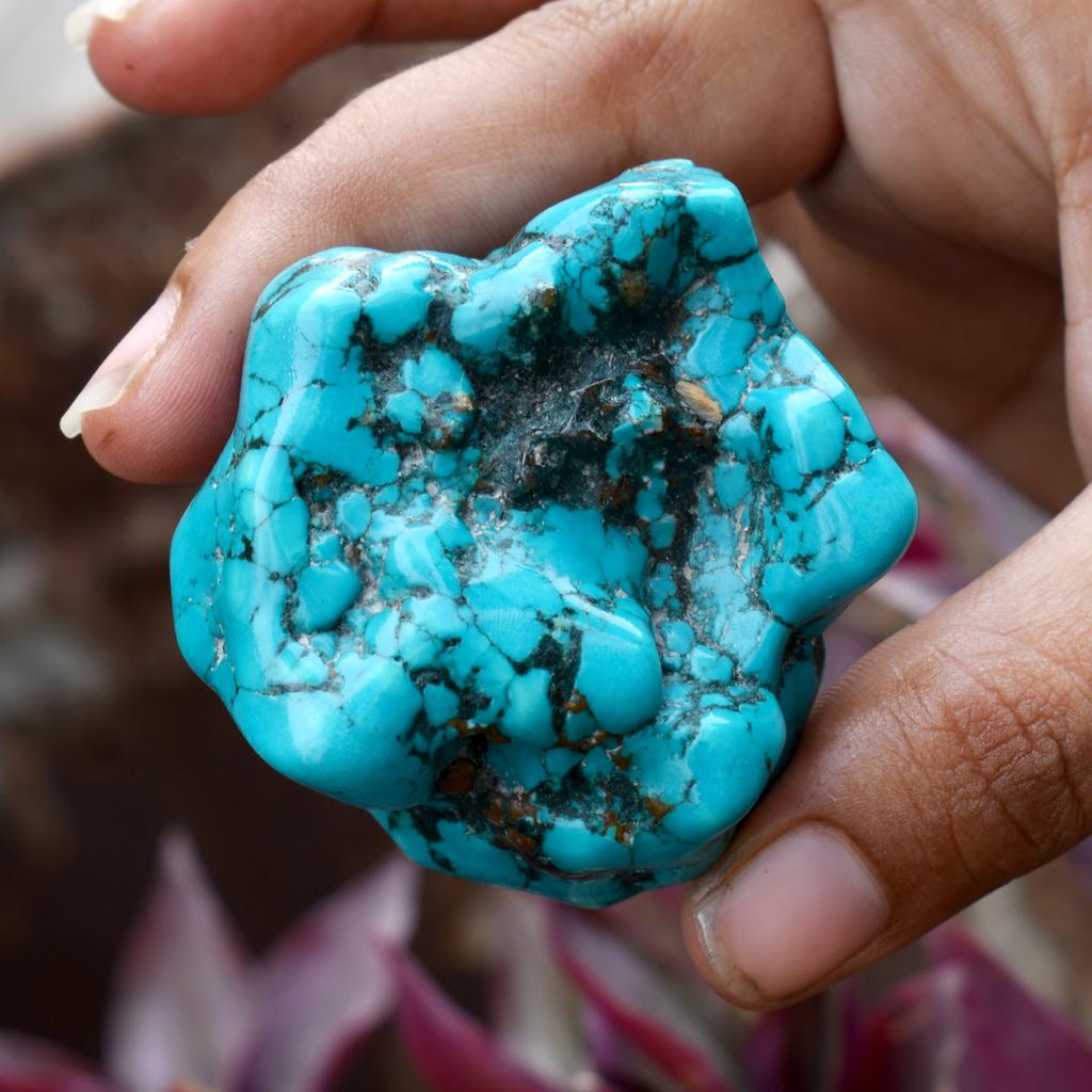 Natural Blue Turquoise Uncut Rough 380Ct CERTIFIED Loose Gemstone For Collection