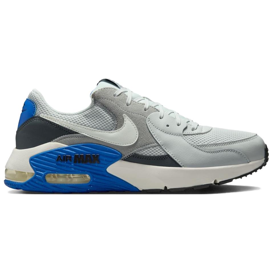 Nike Air Max Excee Leather Comfortable Fashion Shock Absorbing Durable Low Top Lifestyle Casual Shoes Men sneaker Gray Blue FZ5486-004