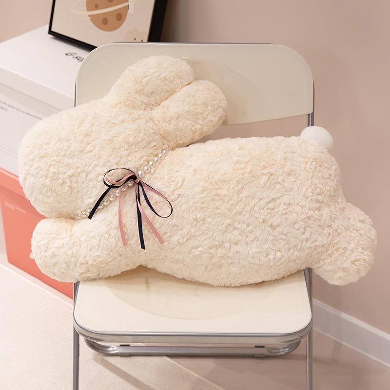 

Adorable Pearl Rabbit Pillow - Nap Cushion, Sofa Backrest, Bedside Decor, Perfect Gift for Girls 50cm, 0.4kg
