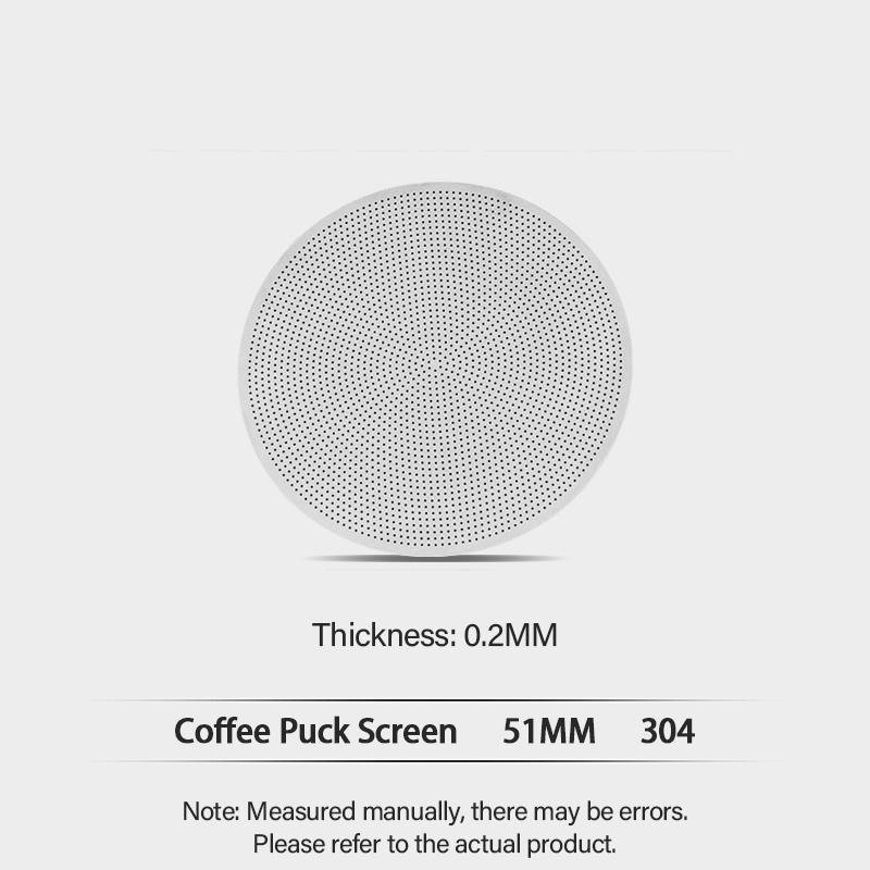 Durable Reusable Coffee Puck Screen - 304 Stainless steel Coffee Portafilter for 51/54/58mm  Barista Accessorie KFGL01