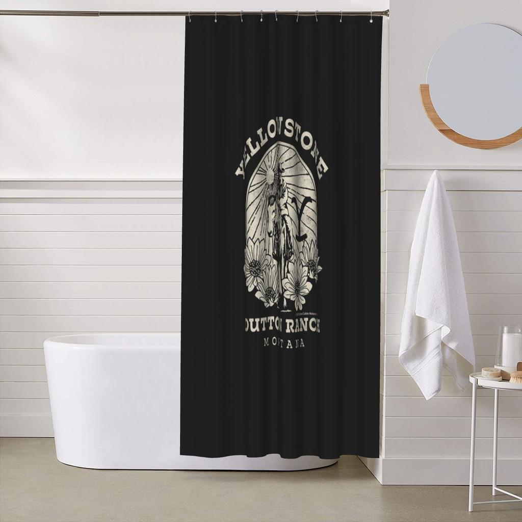 Yellowstone Dutton Ranch Shower Curtain Bathroom Polyester Waterproof Bath Curtains With Hooks