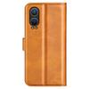For OnePlus Nord CE4 Lite 5G/Oppo K12x 5G (China) Case Calf Texture Leather Stand Phone Cover