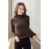 Turtleneck Winter Sweater Women Elegant Thicken Velvet Lined Warm Sueter Knitted Pullover Slim Tops Jersey Knitwear Jumper New