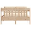 Massivholzbett ohne Matratze 150 x 200 cm Kiefernholz