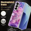 Watercolor Marble Case For Samsung Galaxy Z Fold 8 Ultra 7 6 5 Fold8 Fold7 Fold6 Hybrid 3in1 Leather Skin Plating Folding Phone Cover