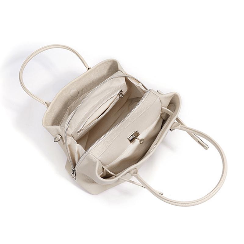 Early Spring Genuine Leather Bag For Women Women Simple Luxury Commute Work Shoulder Crossbody Fashion Elegant Ladies Purse Top Handle Handbag