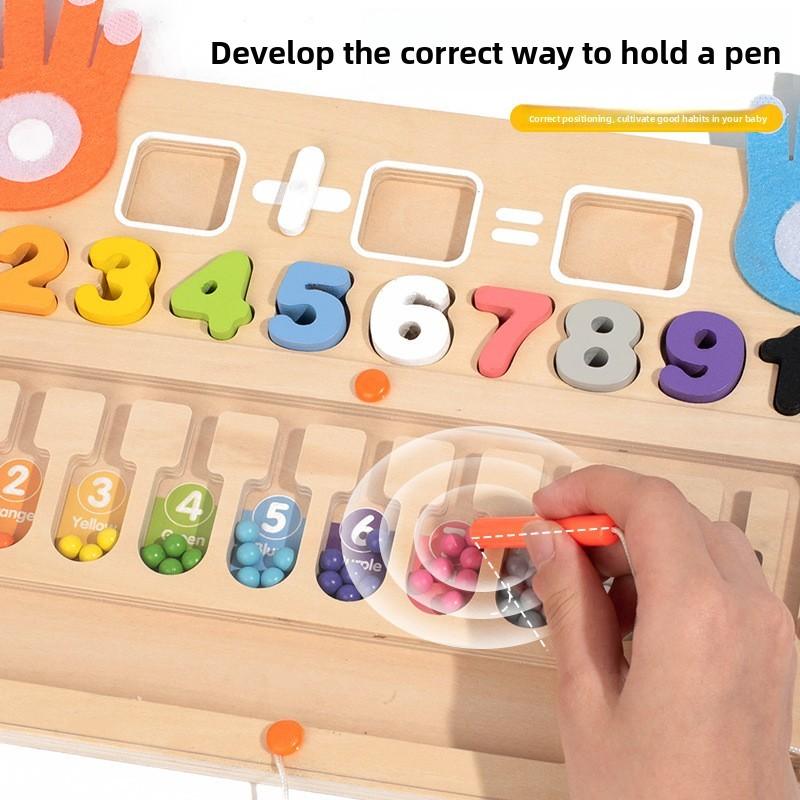 Bead Maze Wooden Magnetic Counting Toy For Kids Educational Play