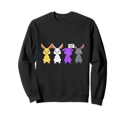 Non-Binary Pride Rabbits - Queer & Envy Sweatshirt