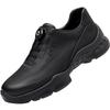 Fashion 2025 Spring Thick Soled Rotating Button Sports Sneakers Men's Mountaineering Shoes Outdoor Soft Soled Sports Shoes Black