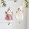 Cartoon Plush Angel Girl Pendant Handmade Christmas Girl Ornaments  New Year Festival Gifts