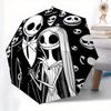 1 Auto Open Jack Skellington, Sally Themed Colorful 8-rib Portable Umbrella for Men and Women, A Compact Commuting Companion Suitable for Da