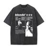 Washed Rapper Frank Vintage Oversized T Shirts Men Ocean Hip Hop Trend T Shirt Blond Pop Music Tshirts Male Fashion Streetwear