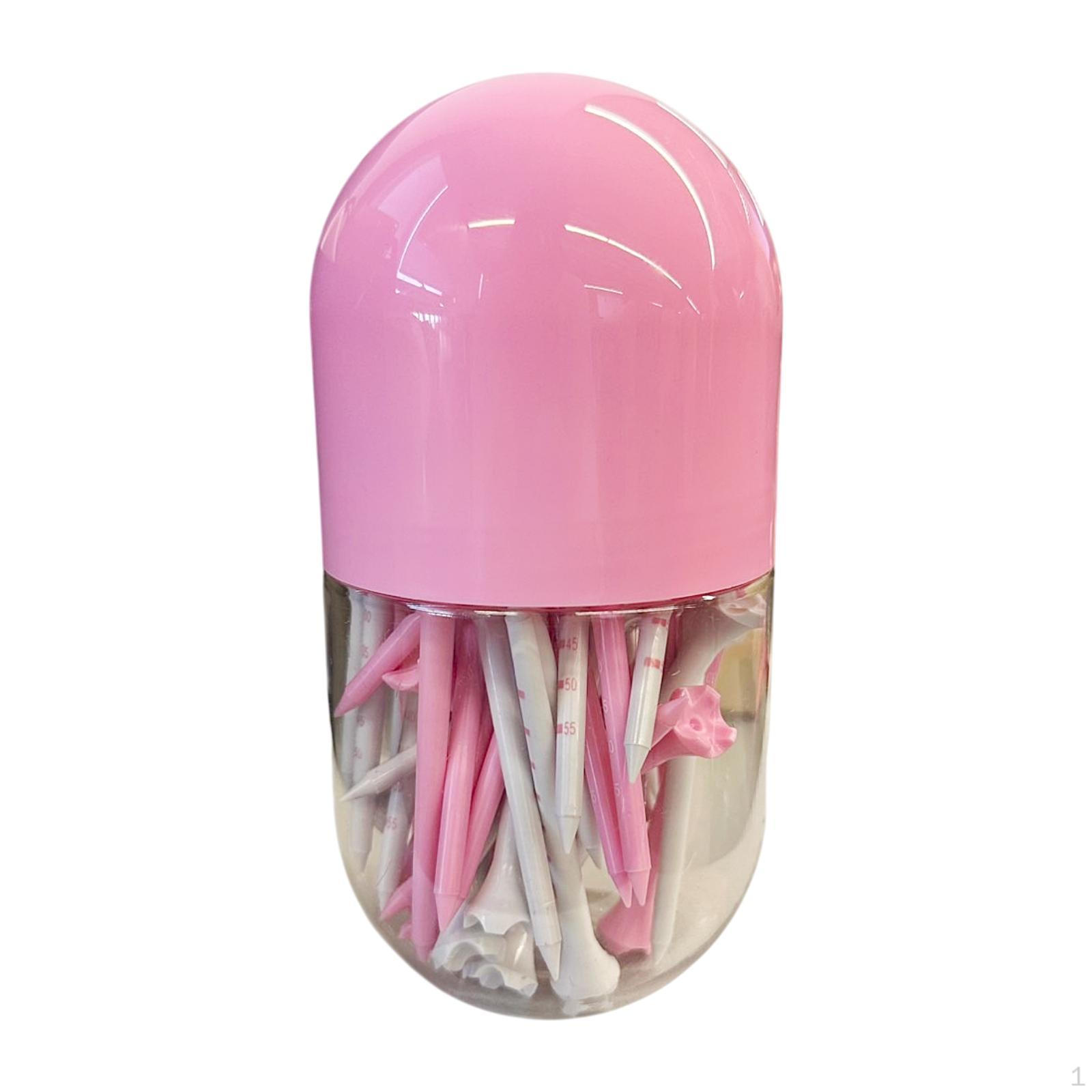 50 шт. 4 шипа Гольф-тисы Аксессуары Многофункциональные Розово-белые Тренировочные Помощники Мяч