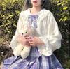 Sweet Japanese Long-sleeved Shirt Female Students Jk Uniform White Shirt Autumn New
