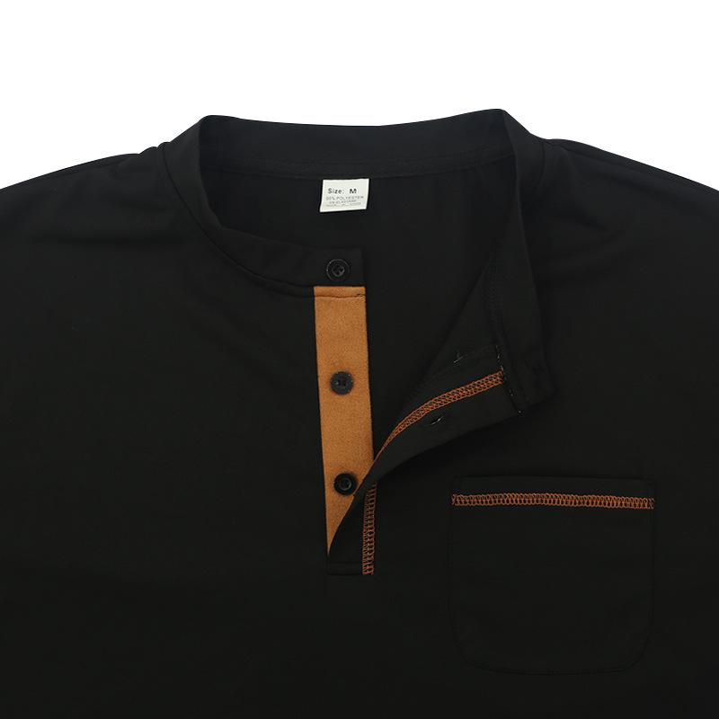 2024 Men's Quick-Dry Solid Color Polo Shirt: Summer Fashion with Turn-Down Collar
