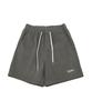 ARCANE FUNK Corduroy Logo Half Pants Mild Grey