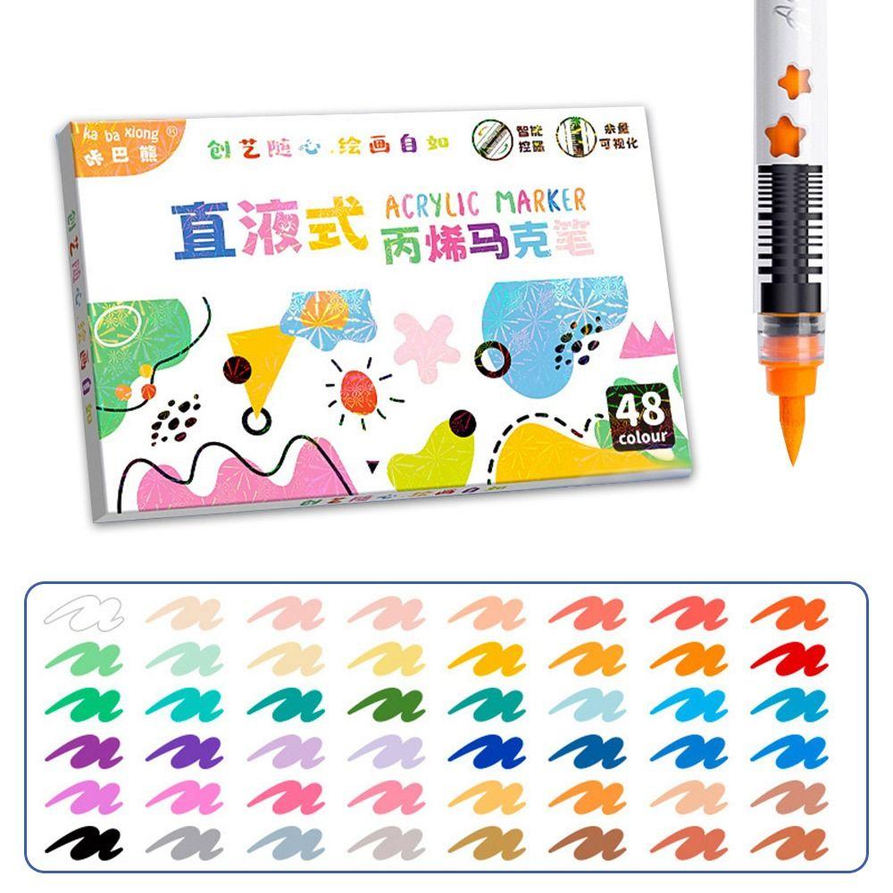 Pennarello Graffiti a Liquido Diretto Cancelleria Penna da Disegno Pittura Nuova Penna Colorata Bambini