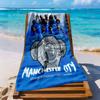 Manchester City Beach Towel Super Soft Microfiber Quickdry Fabric Comfortable Lightweight Perfect For Traveling Yoga Camping And Swimming