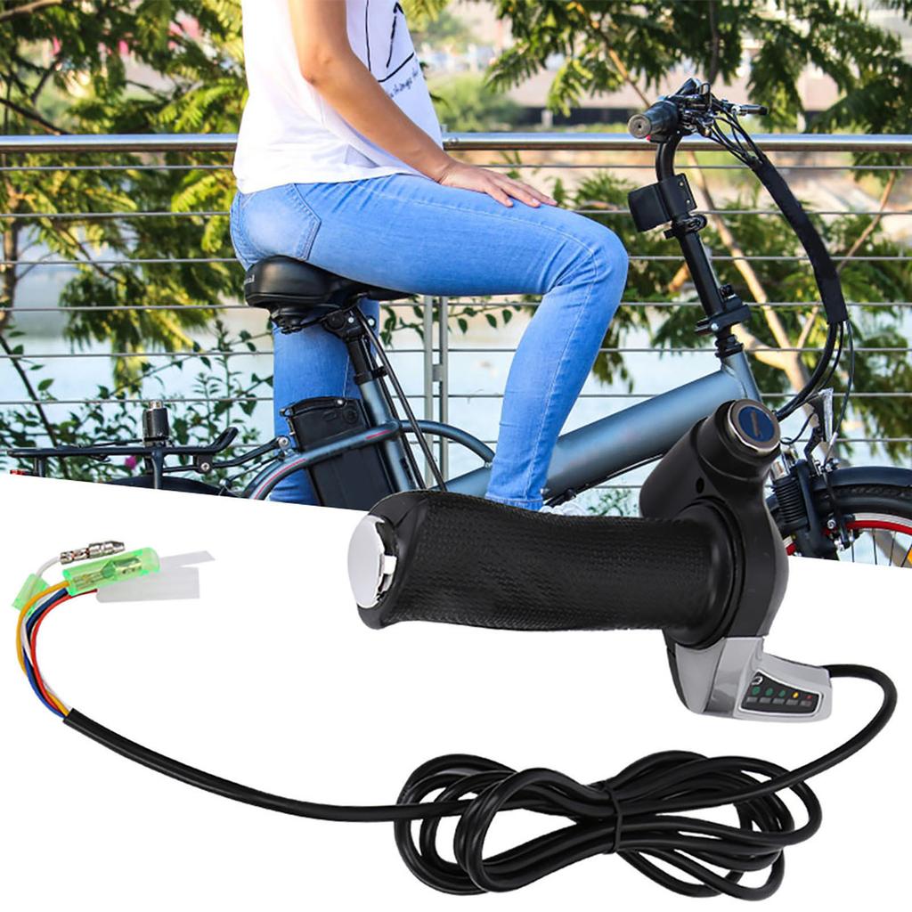 1000W Motor Brushed Speed Controller & Battery Display Throttle Twist Grip with Lock 36V