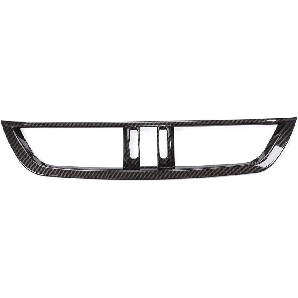 ABS Car Center Console Air Conditioning Outlet Vent Frame for Alfa Romeo Giulia 2017-2020 (Carbon Fiber)